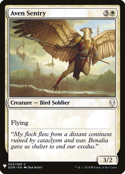Aven Sentry (DOM-3) [The List]
