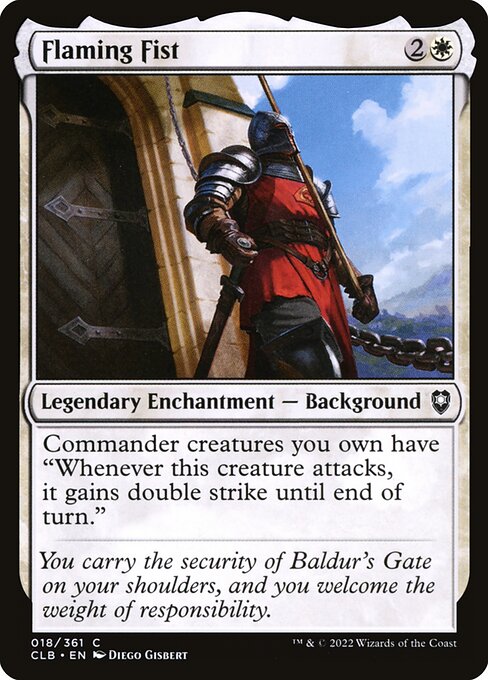 Flaming Fist (18) [Commander Legends: Battle for Baldur's Gate]