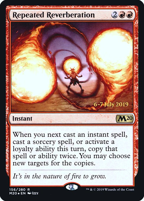 Repeated Reverberation (156s) [Core Set 2020 Promos]