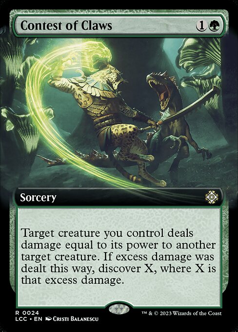 Contest of Claws (24) [The Lost Caverns of Ixalan Commander] [Extended Art]