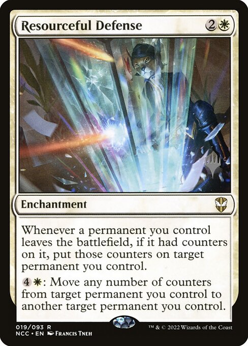 Resourceful Defense (19p) [New Capenna Commander Promos]