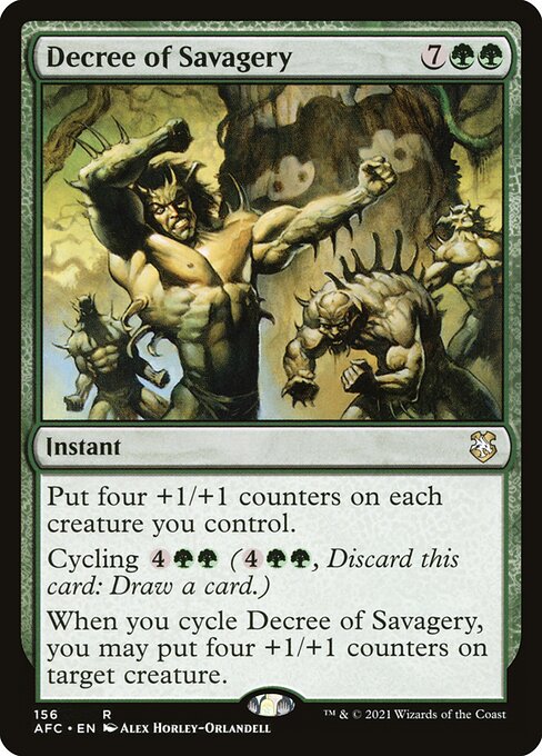 Decree of Savagery (156) [Forgotten Realms Commander]