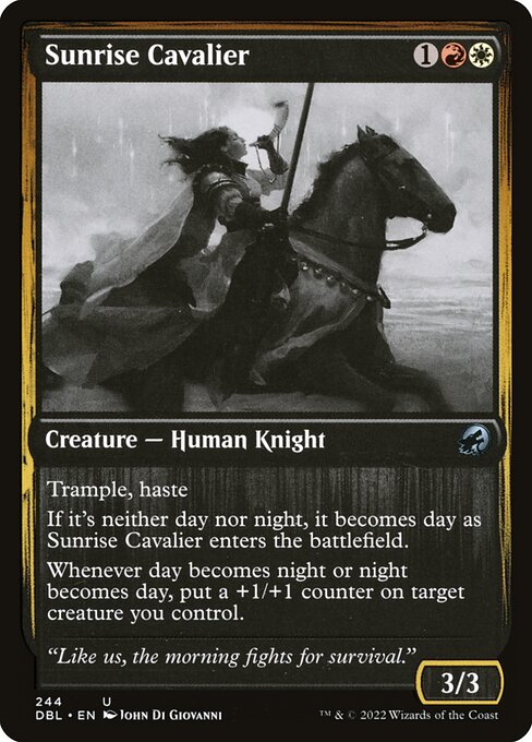 Sunrise Cavalier (244) [Innistrad: Double Feature]