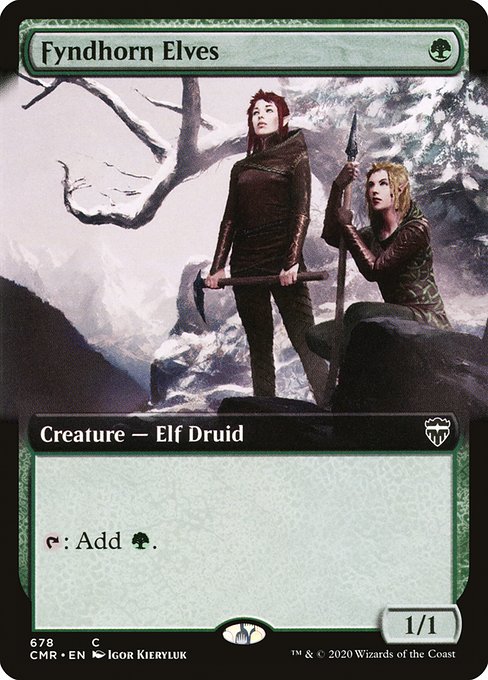 Fyndhorn Elves (678) [Commander Legends] [Extended Art]