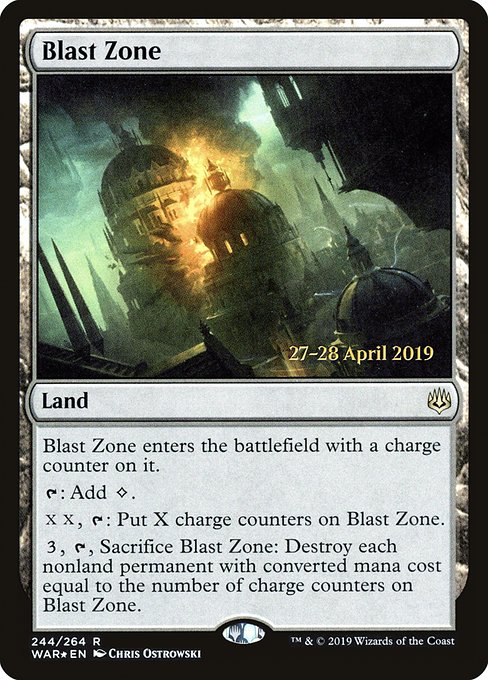 Blast Zone (244s) [War of the Spark Promos]