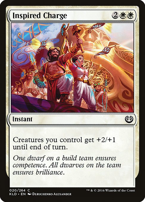 Inspired Charge (20) [Kaladesh]