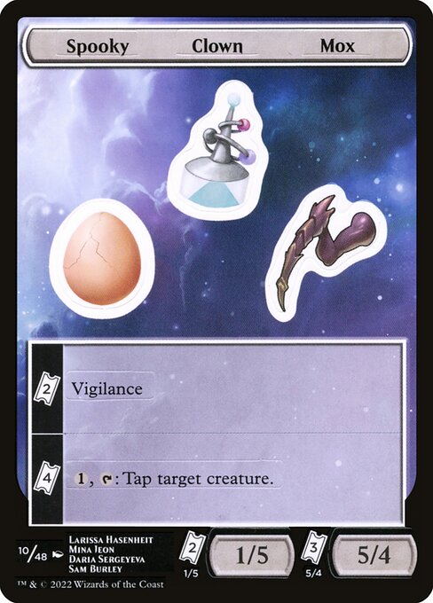 Spooky Clown Mox (10) [Unfinity Sticker Sheets]
