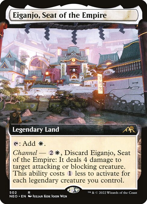 Eiganjo, Seat of the Empire (502) [Kamigawa: Neon Dynasty] [Extended Art]