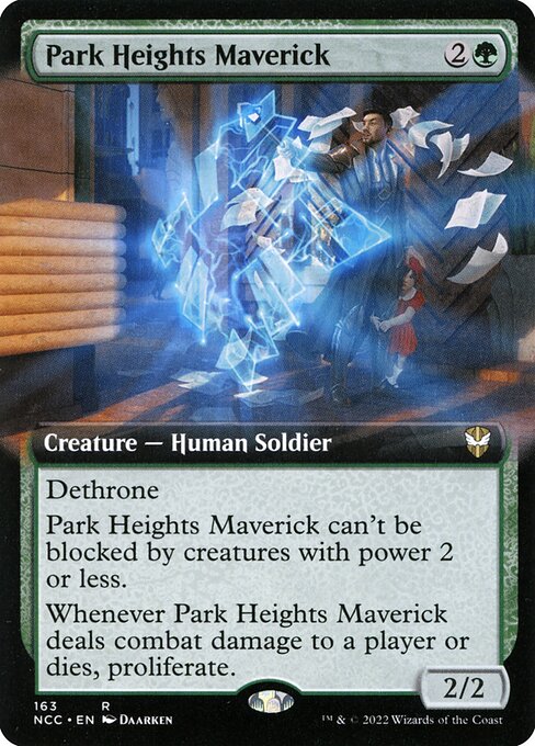 Park Heights Maverick (163) [New Capenna Commander] [Extended Art]