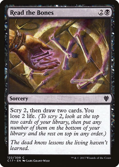 Read the Bones (122) [Commander 2017]