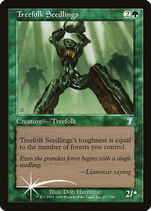 Treefolk Seedlings (277★) [Seventh Edition]