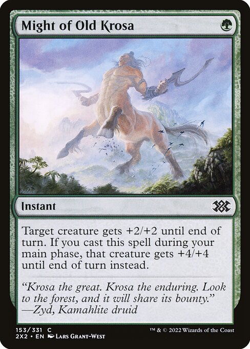Might of Old Krosa (153) [Double Masters 2022]