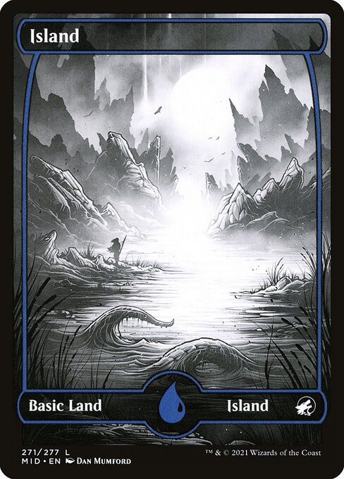 Island (271) [Innistrad: Midnight Hunt] [Full Art, Showcase]