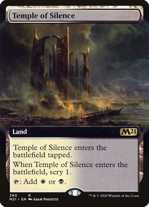 Temple of Silence (390) [Core Set 2021] [Extended Art]