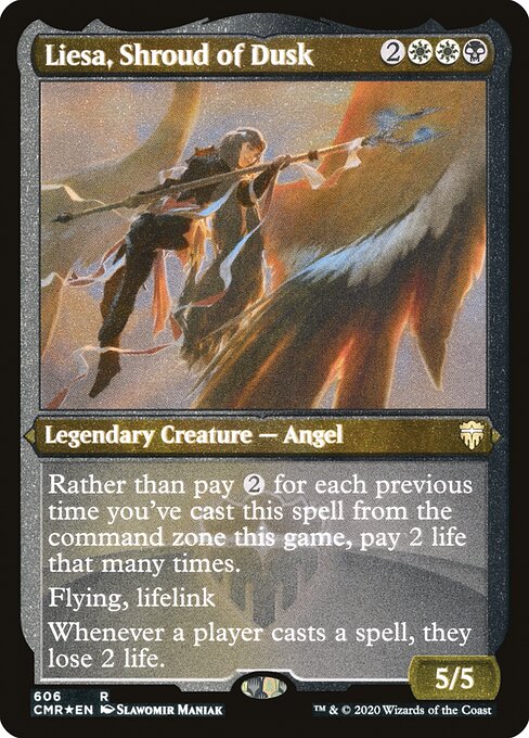 Liesa, Shroud of Dusk (606) [Commander Legends] [Etched]
