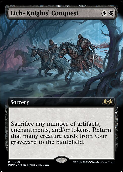 Lich-Knights' Conquest (338) [Wilds of Eldraine] [Extended Art]