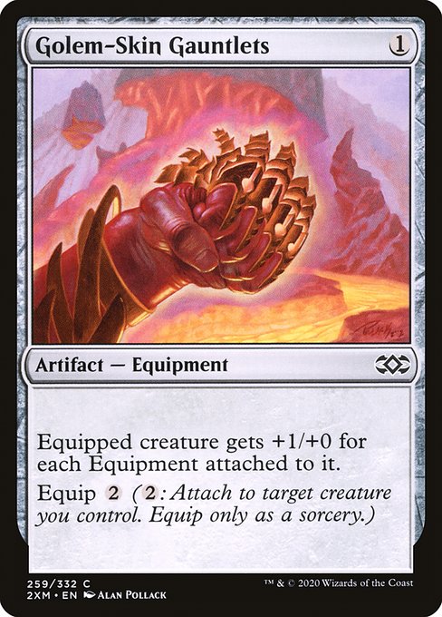 Golem-Skin Gauntlets (259) [Double Masters]