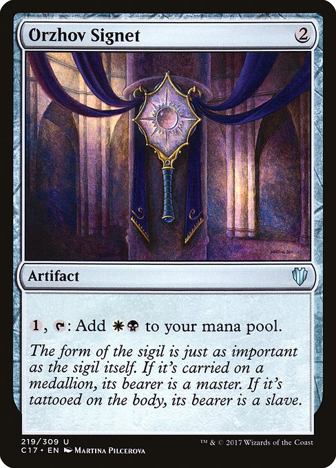 Orzhov Signet (219) [Commander 2017]