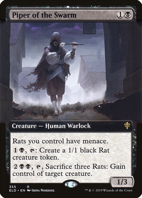 Piper of the Swarm (355) [Throne of Eldraine] [Extended Art]