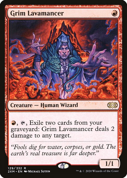 Grim Lavamancer (129) [Double Masters]