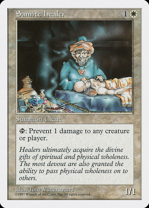Samite Healer (58) [Fifth Edition]