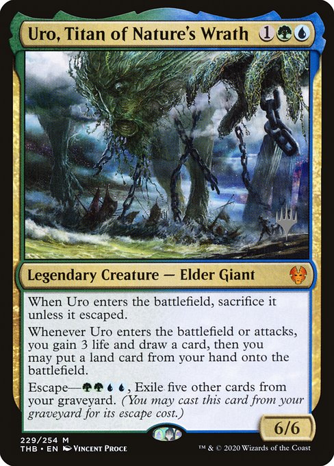 Uro, Titan of Nature's Wrath (229p) [Theros Beyond Death Promos]