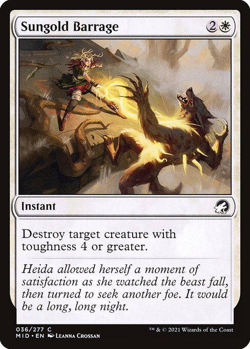 Sungold Barrage (36) [Innistrad: Midnight Hunt]