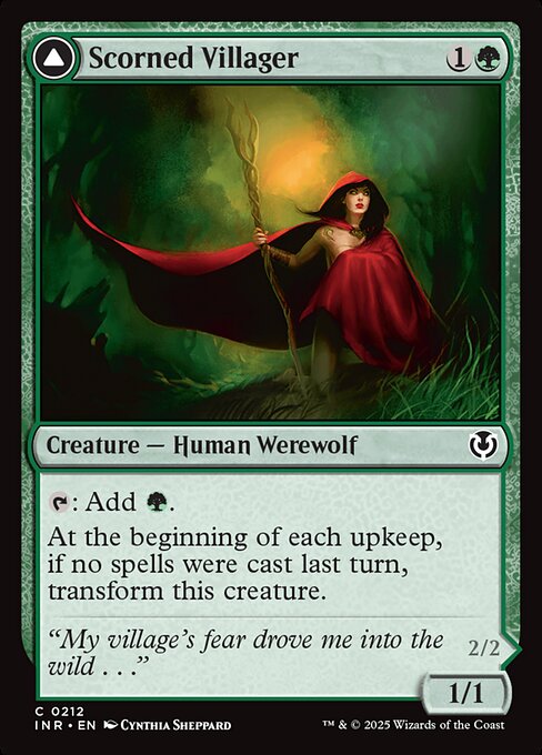 Scorned Villager // Moonscarred Werewolf (212) [Innistrad Remastered]
