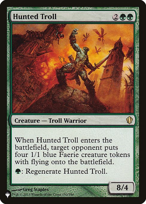 Hunted Troll (C13-150) [The List]