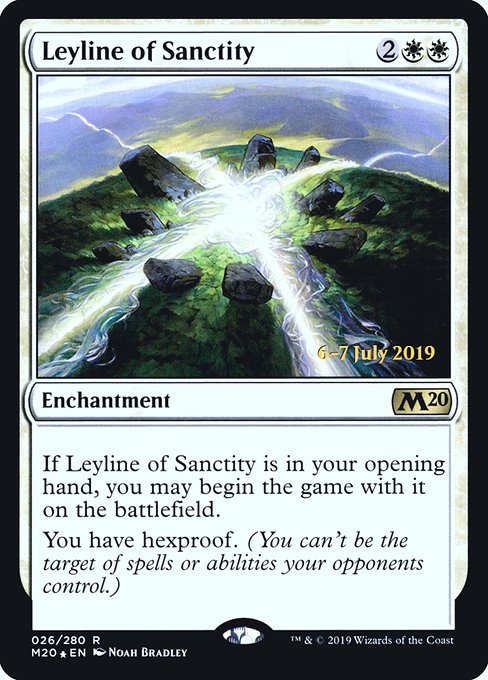 Leyline of Sanctity (26s) [Core Set 2020 Promos]