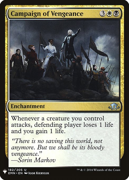Campaign of Vengeance (EMN-182) [The List]