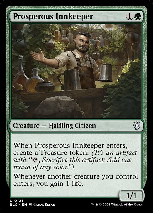 Prosperous Innkeeper (121) [Bloomburrow Commander]