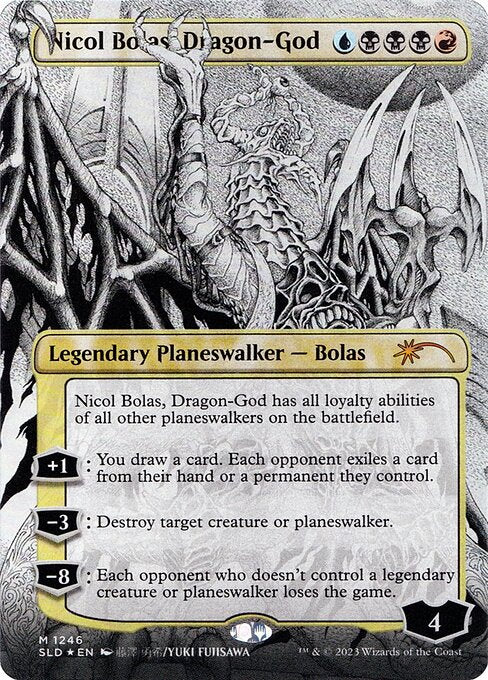 Nicol Bolas, Dragon-God (1246) [Secret Lair Drop] [Borderless]