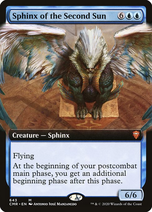 Sphinx of the Second Sun (643) [Commander Legends] [Extended Art]