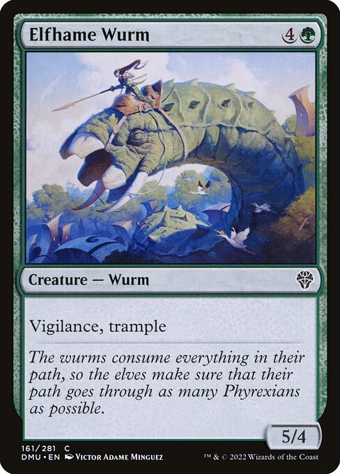 Elfhame Wurm (161) [Dominaria United]