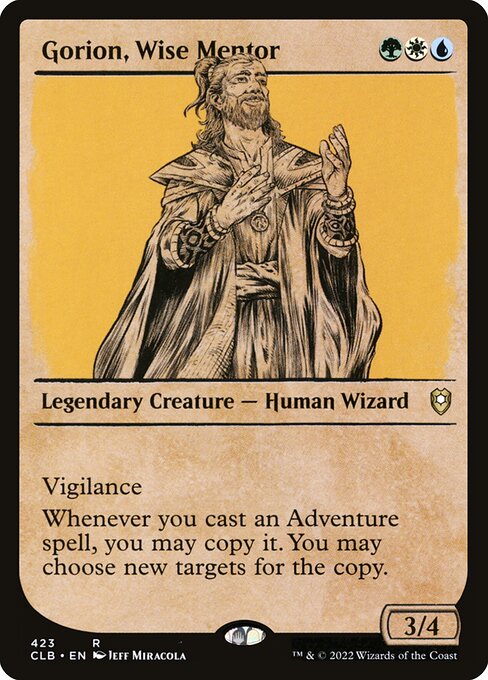 Gorion, Wise Mentor (423) [Commander Legends: Battle for Baldur's Gate] [Showcase]