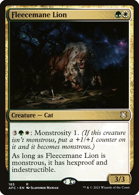 Fleecemane Lion (185) [Forgotten Realms Commander]