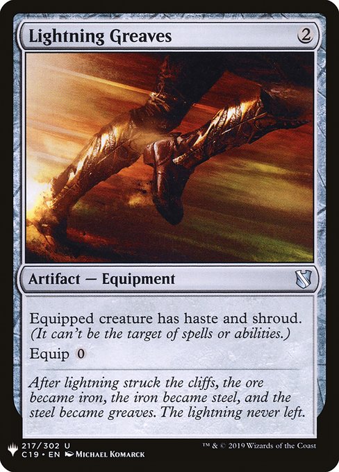 Lightning Greaves (C19-217) [The List]