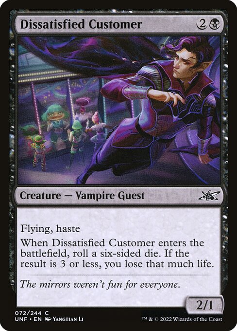 Dissatisfied Customer (72) [Unfinity]