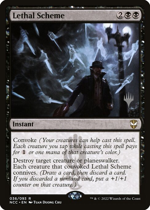 Lethal Scheme (36p) [New Capenna Commander Promos]