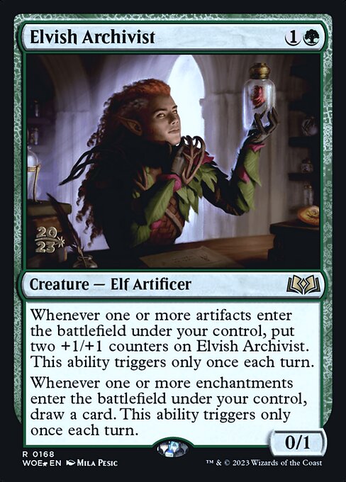 Elvish Archivist (168s) [Wilds of Eldraine Promos]