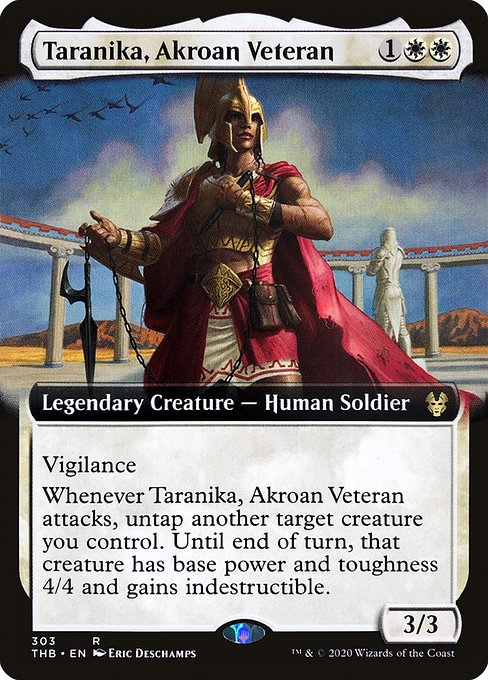 Taranika, Akroan Veteran (303) [Theros Beyond Death] [Extended Art]