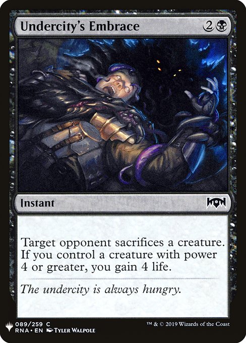 Undercity's Embrace (RNA-89) [The List]