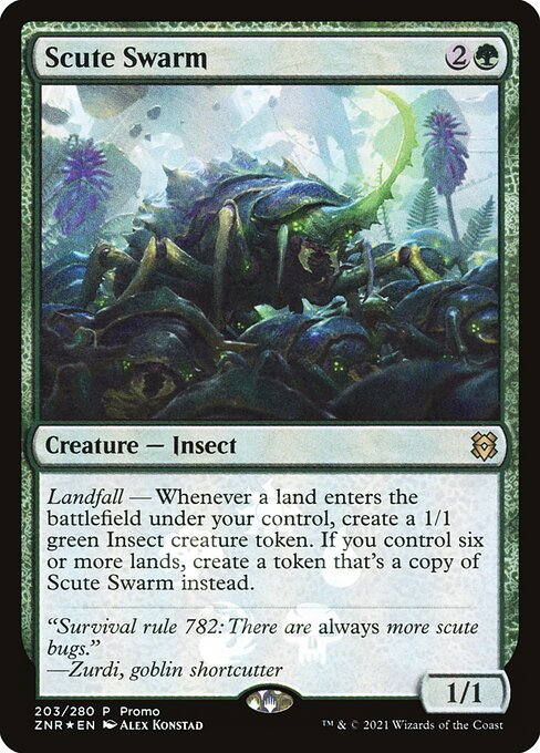 Scute Swarm (203★) [Zendikar Rising Promos]