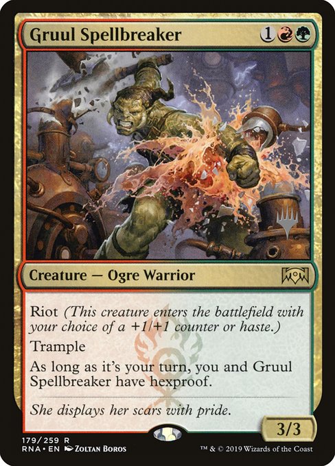Gruul Spellbreaker (179p) [Ravnica Allegiance Promos]