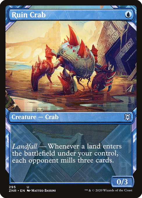 Ruin Crab (295) [Zendikar Rising] [Showcase]