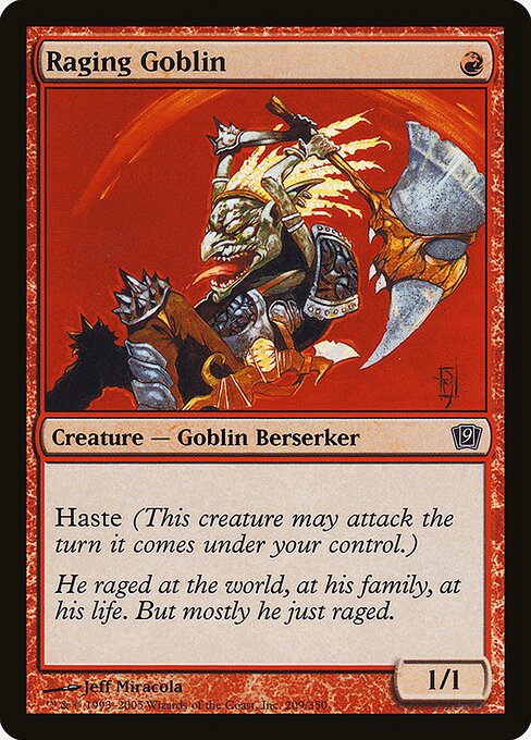 Raging Goblin (209★) [Ninth Edition]