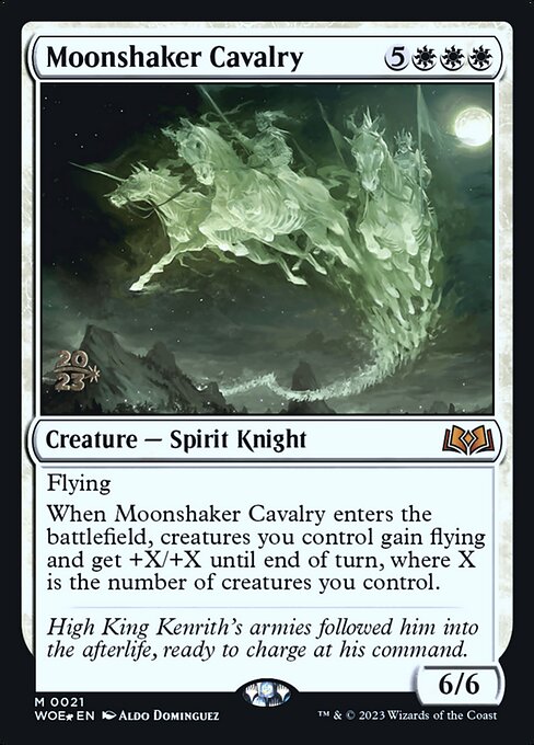 Moonshaker Cavalry (21s) [Wilds of Eldraine Promos]