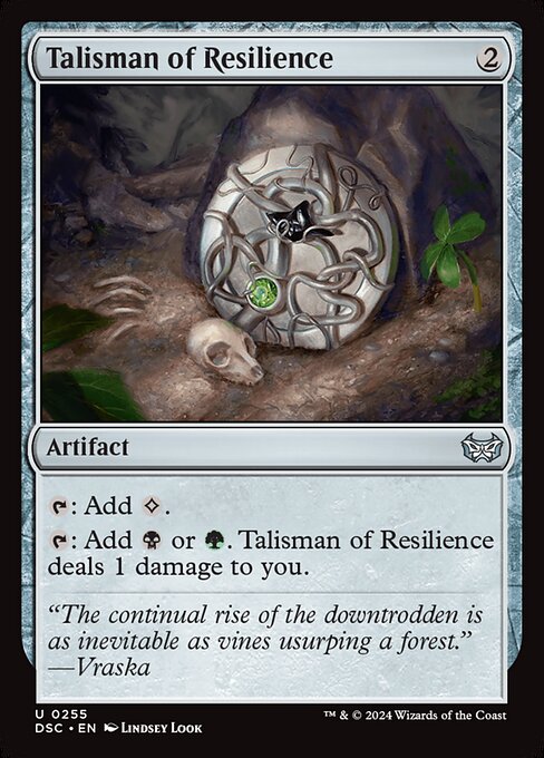 Talisman of Resilience (255) [Duskmourn: House of Horror Commander]