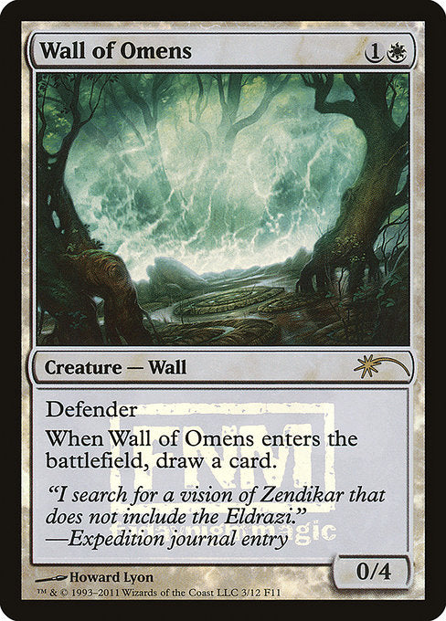 Wall of Omens (3) [Friday Night Magic 2011]